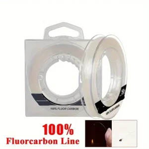 FTK 50m/54.6yards 100% Fluorocarbon Fishing Line Carp Fishing Line Winter Fishing Line-Suitable for Any Season.