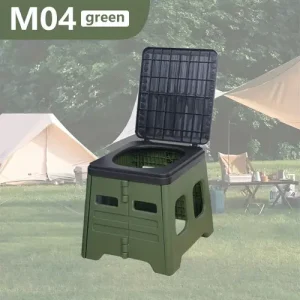 Portable Folding Emergency Toilet With Lid Ideal For Camping Hiking Car Travel…