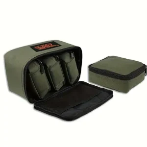 FTK 1pc Carp Fishing Storage Bag Multi-Functional 4-in-1 Tackle Bag Suitable for Lures and Fishing Lines Convenient Travel Storage Case - Pack All You
