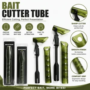 JSFUN Boilie Cutter for Carp Fishing, Dual Size 16mm & 20mm Boilie Half Slicing Tool, Portable Durable Round Bait Cutting Accessory for Carp Angling