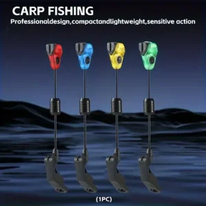 COONOR Carp Fishing Tackle 1pc Bite Indicator Carp Fishing Alarm Component Carp Rod Hard Rod Flat Clamp Mouth Tightener, No Light, Non-Powered, Wire P