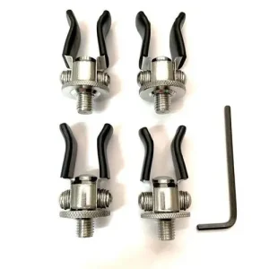 Lidsters 4 Pack Adjustable Carp Fishing Rod Rest Stainless Steel Back Rest Rod Holder Specialist
