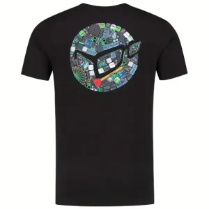 T Shirt Tops Crew Neck Mens Carp Fishing T Shirt With Print Black Casual Round…