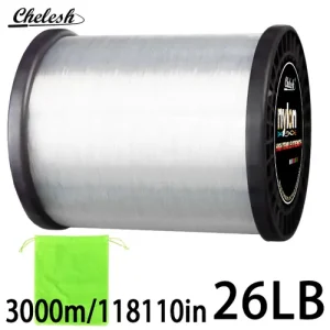 Monofilament Nylon Fishing Line 3000M/3281Yds Available in Multiple Colors, Durable, Smooth Casting, Suitable for Both Saltwater And Freshwater / Ideal for Carp Fishing