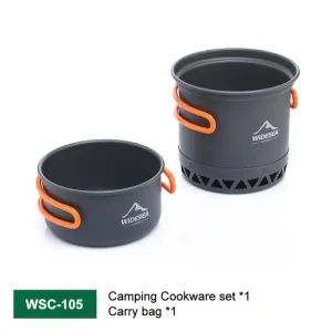 Camping Cookware Set Outdoor Cooking Set Heat Cooker Travel Tableware Kitchen…