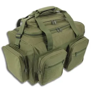 Fishing Tackle Carryall Large Luggage Bag Multi Pockets Shoulder Strap Hunting