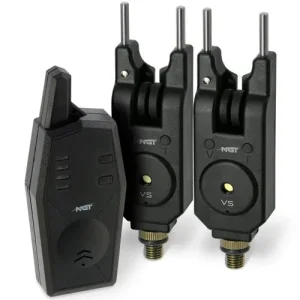 Carp Wireless Alarm and Transmitter VS Set 2pcs 200m Range NGT Fishing Snag Bars
