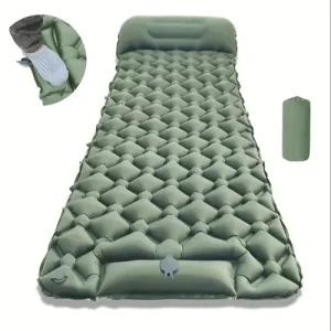 Single Person Outdoor Inflatable Sleeping Pad With 1 Minute Quick Inflation…