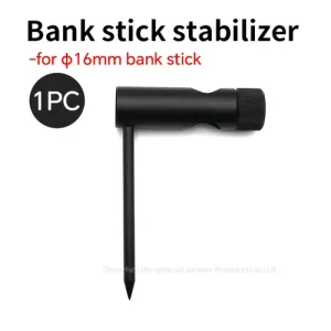 1pc Carp Fishing Tool Bank Stick Stabilizer Fit with 16mm Bank Stick for Fishing Rod Pod Fishing Tackle Accessorie Equipment