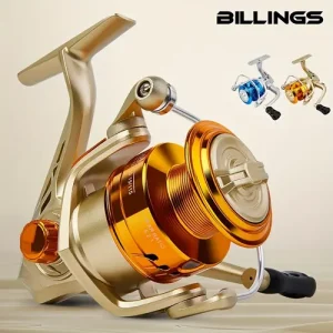 BILLINGS AB1000-7000 Series Spinning Fishing Reel, Spinning Reel with 5.2:1 Gear Ratio, 8KG/18LB Max Drag, Lightweight Spool, Folding Rocker Arm, Smooth And Sensitive Fishing Tackle for Freshwater And Saltwater