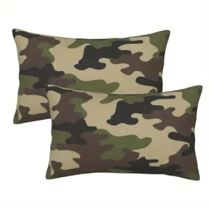 2pcs Camouflage Style Pillowcases A Sleeping Decorative Cushion Covers For…