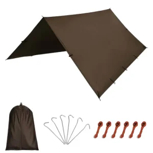 Multifunctional Camping Tarp Portable Sunshade Shelter For Outdoor Hiking…