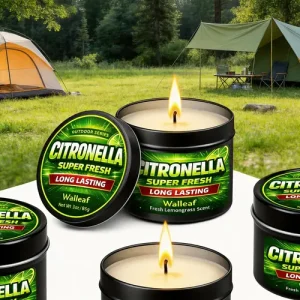 1 4 6pcs Outdoor Citronella Scented Candle Long Garden Patio Balcony Deck…