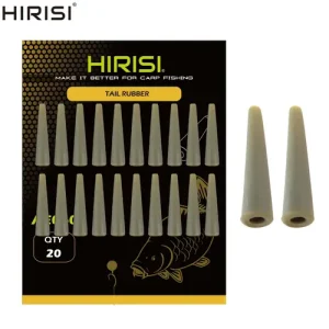 20pcs Carp Fishing Tail Rubber 25mm Anti Cone Sleeves Anti Sleeve Fishing…