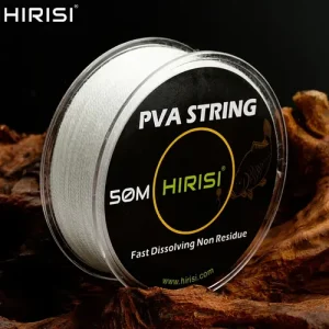 HIRISI Fast-Dissolving PVA String for Constructing Carp Fishing Rigs, Leaving No Residue
