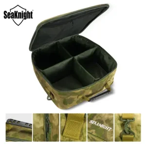 Seaknight Large Capacity Angling Tackle Bag 4 Compartments Durable Oxford Fabric Portable