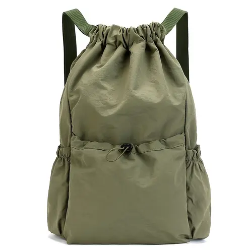Unisex Portable Backpack Made from High-quality Fabric with Adjustable Shoulder Straps. The Bag Is Foldable for Compact Storage, Saving Space. Lightweight yet Spacious, It's Suitable for Outdoor Sports, Fitness Outings, Hiking Trips, and Daily