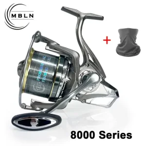 8000-14000 Large Size Aluminum Alloy Spool Long Casting Spinning Reel Saltwater Fishing Reel Sea Fishing Reel