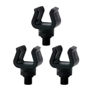 HIRISI Carp Fishing Rod Rest Head, Non-Slip U-Shaped Fishing Rod Holder with Standard Thread, Universal Adapter for Carp Fishing Rod Pod And Bank Stic