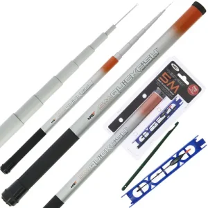 NGT 5.0M Fishing Pole Whip Quickfish Compact Telescopic + Rig & Disgorger