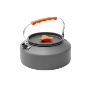 1 1l Aluminum Alloy Camping Kettle Portable Durable With Storage Bag Ideal For…