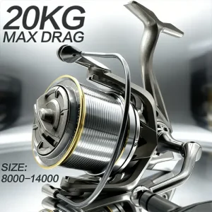 ROOBLINOS NGK Spinning Wheel Plus 1 Serving of 3.0 Line 100M Fishing Line, 4.8:1 Gear Ratio, Aluminum Alloy Metal Spool